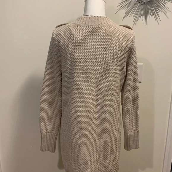 Military Duster Cardigan by Talbots - Picture 3 of 8